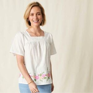 Matilda Jane women’s Enchanted Garden embroidered top size XXL